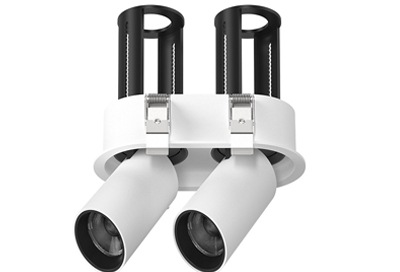 Stretchable Retractable Embedded Double Pull-Out Multiple In-Out Oval Ceiling Downlight Directional Adjustable Cylinder Tilted Telescopic Rotation Swivel Tube Led Honeycomb Spotlight