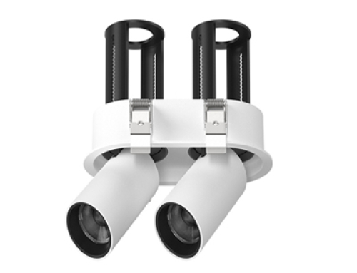 Stretchable Embedded Double Multiple Pull-Out Oval Grille Downlight Spotlight