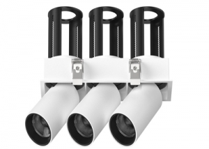 Stretchable Retractable Recessed Triple Multiple Rotate Swivel Pull-Out Ceiling Downlight Spotlight Directional Adjustable Cylinder 3 Light Dim Honeycomb Tube Spot Light & Focus Down Light & Spot Peek