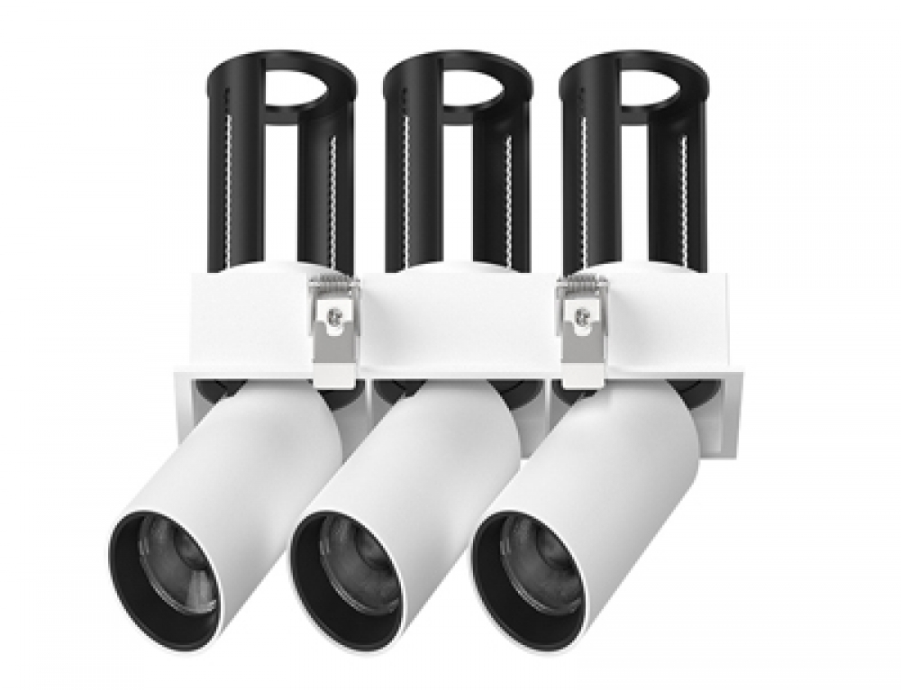 Stretchable Retractable Recessed Triple Multiple Swivel Led Downlight Spotlight