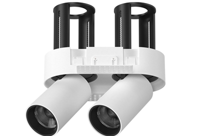 Cylindrical Telescopic Pulldown Double Rounded COB Spotlight Trimless Stretchable Oval 2 Twin Adjustable Retractable Swivel Tilt Honeycomb In-Out Anti-Glare Downlight Pullout LED Spot Down Light