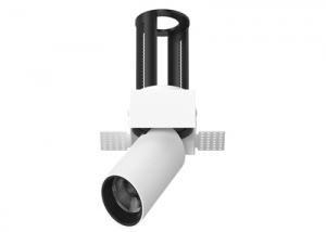 Telescope Pulldown In-Out Retractable Pull Out Adjustable Square Trimless Rotate Swivel Tilt Stretchable Zoomable Directional Cylinder Led Spot Downlight Spotlight Honeycomb Anti-Glare Aluminum Dim