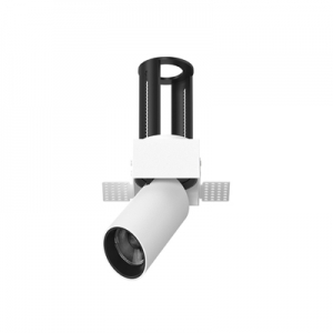 Telescope Pulldown In-Out Retractable Pull Out Adjustable Square Trimless Rotate Swivel Tilt Stretchable Zoomable Directional Cylinder Led Spot Downlight Spotlight Honeycomb Anti-Glare Aluminum Dim