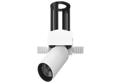 Telescope Pulldown In-Out Retractable Pull Out Adjustable Square Trimless Rotate Swivel Tilt Stretchable Zoomable Directional Cylinder Led Spot Downlight Spotlight Honeycomb Anti-Glare Aluminum Dim