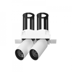 Trimless Double Stretchable Downlight Retractable Adjustable Swivel Tilt In-Out Honeycomb Rectangle Cylindrical Telescopic Pulldown COB Spotlight Anti-Glare LED Spot Peek Pullout Spot Down Light