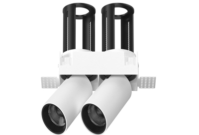 Trimless Double Stretchable Downlight Retractable Adjustable Swivel Tilt In-Out Honeycomb Rectangle Cylindrical Telescopic Pulldown COB Spotlight Anti-Glare LED Spot Peek Pullout Spot Down Light