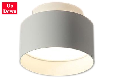 15W 20W LED Surface Mounted Spot Down Light Round Scene Switch Up-Down Tri-color LED Surface Accent Light Home Decoration Anti-Glare Aluminum Flush Mount Cylinder Ceiling Downlight Spotlight White