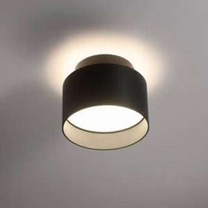 15W 20W LED Surface Mounted Spot Light Round Scene Switch Up-Down LED Surface Light for Home & Decoration Anti-Glare Aluminum Surface Cylinder Ceiling Downlight Spotlight Black
