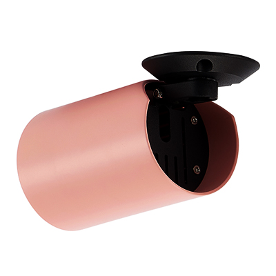 Nordics Scandinavian Minimalism Macaroon 6-Color Anti-Glare Adjustable Surface Directional Cylindrical Accent Pin Spot Light COB Downlight Aluminum Flexible LED Ceiling Light Low Ceilings-Pink