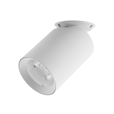 Nordics Scandinavian Minimalism Macaroon 6-Color Anti-Glare Adjustable Surface Directional Cylindrical Accent Pin Spot Light COB Downlight Aluminum Flexible LED Ceiling Light Low Ceilings White