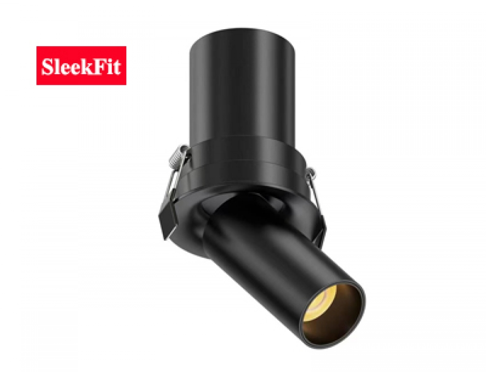 Curved Trim Mini Telescopic Adjustable Swivel Tilt Retractable In-Out Downlight