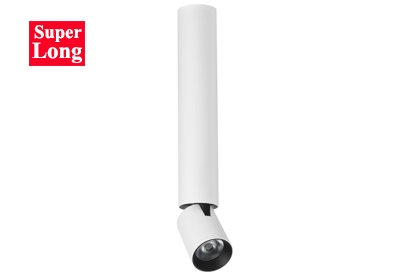 Long-Tube Flush Mount LED Anti-Glare Folding Cylinder Modern Directional Surface Spotlight Adjustable Barrel Spot Down Ceiling Lamp Aluminum Minimalist Long-Pipes Can Ceiling Art Light