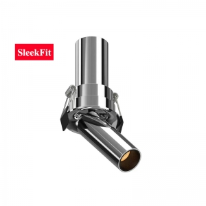 Mini Recessed Stretchable Telescopic Adjustable Retractable Pulled Out Spot Down Light Flexible Round Single Directional 360° Rotate 90° Tilt Aluminum Gunmetal Swiveling Spotlight Downlight-1