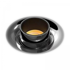 Mini Recessed Stretchable Telescopic Adjustable Retractable Pulled Out Spot Down Light Flexible Round Single Directional 360° Rotate 90° Tilt Aluminum Gunmetal Swiveling Spotlight Downlight-3