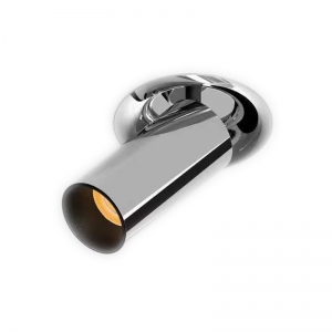Mini Recessed Stretchable Telescopic Adjustable Retractable Pulled Out Spot Down Light Flexible Round Single Directional 360° Rotate 90° Tilt Aluminum Gunmetal Swiveling Spotlight Downlight-4