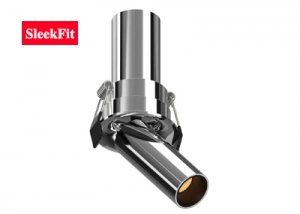 Mini Recessed Stretchable Telescopic Adjustable Retractable Pulled Out Spot Down Light Flexible Round Single Directional Small 360° Rotate 90° Tilt Aluminum Gunmetal Swiveling Spotlight Downlight