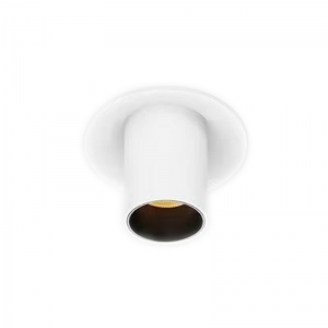 Mini Smart Telescopic Retractable Recessed Spot Down Light Swiveling Round Single Stretchable Pull Out Adjustable Aluminum Retractile Rotatable Pull Down Popout Spotlight Downlights White