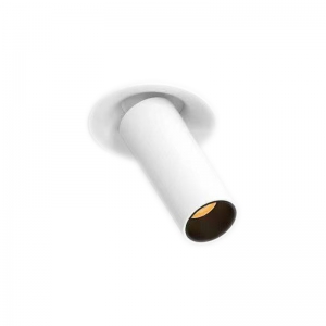 Mini Smart Telescopic Retractable Recessed Spot Down Light Swiveling Round Single Stretchable Pull Out Adjustable Aluminum Retractile Rotatable Pull Down Popout Spotlights Downlight White