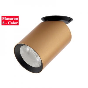 Nordics Scandinavian Minimalism Macaron 6-Color Low-Glare Adjustable Surface Directional Low Ceilings Cylinder Accent Pin Spot Light COB Downlight Aluminum Foldable Flexible Tilt Led Ceiling Light