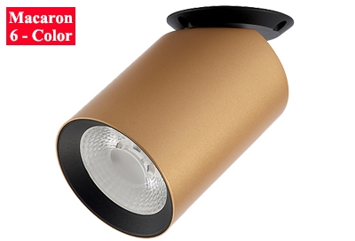 Nordics Scandinavian Minimalism Macaron 6-Color Low-Glare Adjustable Surface Directional Low Ceilings Cylinder Accent Pin Spot Light COB Downlight Aluminum Foldable Flexible Tilt Led Ceiling Light