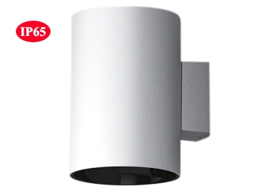 Single-Direction IP65 Cylindrical Wall Spot Down Light Fixed Minimalist Architectural Wall Sconce Light Aluminum LED COB Antiglare Cylinder Modern Waterproof Wall Mount Direct Light Fixture White