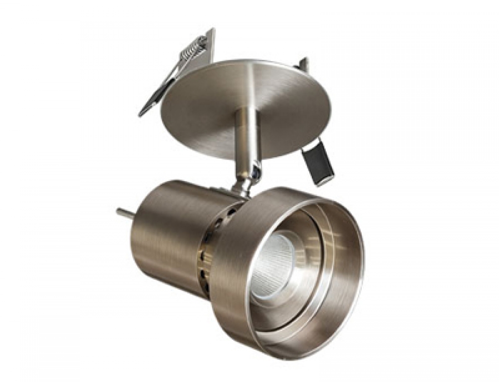 Mid Century Retro Bauhaus Flush Mount Adjustable Spot Lights & Brushed Nickel